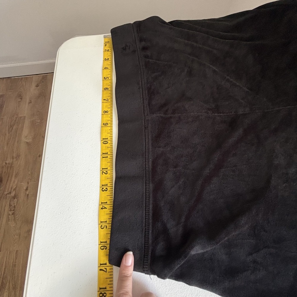 Juicy Couture Women's Velour Drawstring Track Pants Size L Black Y2K Lounge Soft - Picture 9 of 12